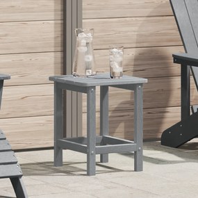vidaXL Mesa lateral Adirondack Cinza-claro 38x38x45 cm HDPE