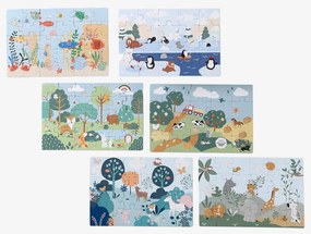 Conjunto de 6 puzzles magnéticos multicolor