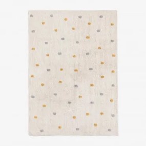 Tapete Retangular 125x170 Cm Em Algodão Jankiel Kids Amarelo Caril - Sklum