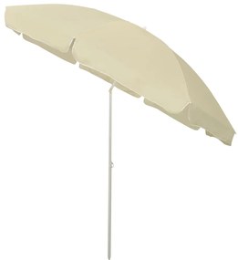 Guarda-sol de praia 300 cm amarelo areia