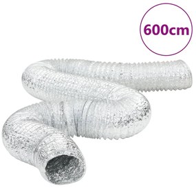 Conduta de ventilação 6 m Ø20 cm alumínio