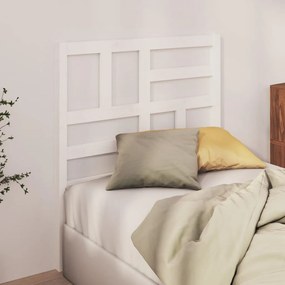 Cabeceira de cama 106x4x104 cm pinho maciço branco