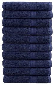 Toalhas premium SOLUND 10 pcs 100x200 cm 600 gsm azul-marinho