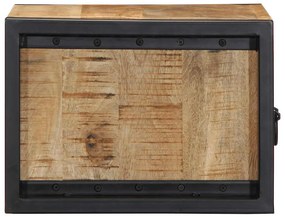 Mesa de cabeceira 40x35x25 cm madeira maciça manga áspera