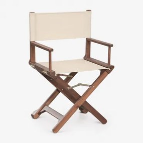 Pack De 2 Cadeiras De Diretor Dobráveis Para Jardim Em Madeira De Acácia Ridley Tapioca Bege - Sklum