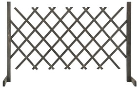 Vedação em treliça para jardim 120x90 cm abeto maciço cinzento