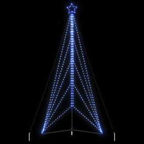 vidaXL LED Árvore de Natal 615 LEDs Azul 404,5 cm