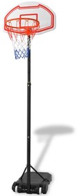 vidaXL Tabela de basquetebol portátil 250 cm