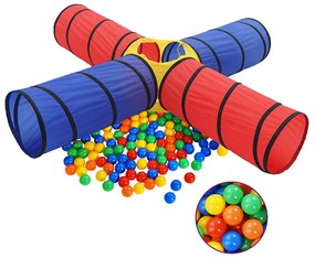 Túnel de brincar infantil c/ 250 bolas multicor