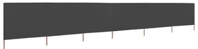 Para-vento com 6 painéis em tecido 800x160 cm antracite