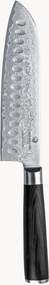 Faca santoku em aço de damasco com cabo em madeira de pakka Limited Edition
