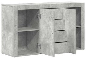 Aparador vidaXL Cinza Concreto Madeira Engenheirada 120 x 36 x 69 cm