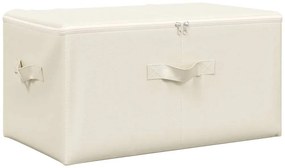 Caixas de arrumação 2 pcs 43x34x23 cm tecido creme
