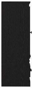 Highboard vidaXL Preto Carvalho 132x35,5x103,5 cm Madeira Engenharia
