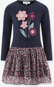 Vestido com flores Happy Girls para menina marinho