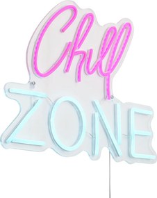 Luz de parede néon rosa com azul Incl. LED - Chill Zone