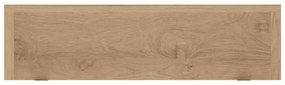 Prateleiras de parede 2 pcs 60x15x4 cm madeira de teca maciça
