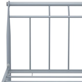 Estrutura de cama 120x200 cm metal cinzento