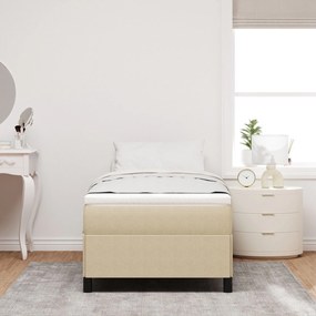 Cama vidaXL Verde Claro Cinza 90x190 cm tecido veludo