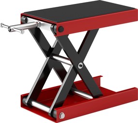 Suporte para motos com pé de apoio, suporte de oficina para motos todo-o-terreno, motocross e supermotard, altura ajustável de 10 a 37 cm, em aço, car