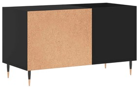 Armário para discos 85x38x48 cm derivados de madeira preto
