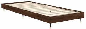Estrutura cama s/ colchão derivados madeira carvalho castanho