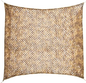vidaXL Rede de camuflagem com saco de arrumação 316x296 cm areia
