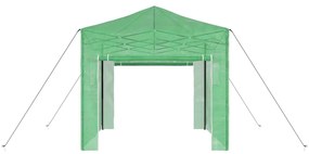 Estufa com telhado Manual Verde 290 x 290 x 315 cm Aço