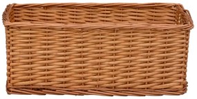 4 pcs conjunto de cestos de encastrar salgueiro castanho
