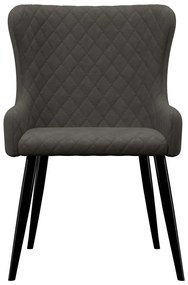 Conjunto de 2 Cadeiras Jeany em Veludo - Cinzento Escuro - Design Mode