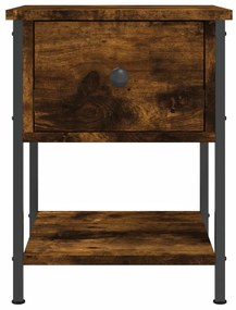 Mesa cabeceira 34x35,5x45 cm derivados madeira carvalho fumado