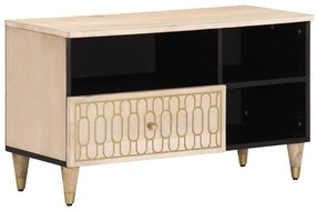 Móvel de TV 80x33x46 cm madeira de mangueira maciça
