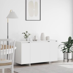Buffet Branco Branco Madeira 135 x 41 x 75 cm Buffet Branco