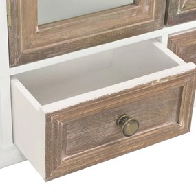 Armário de parede 49x22x59 cm derivados de madeira branco