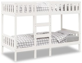vidaXL Beliche 90x200 cm madeira de pinho maciça branco