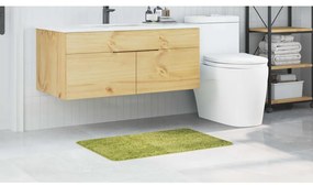 Tapete de Banho Retangular Verde 60x90 cm Polipropileno Antiderrapante