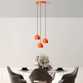 Candeeiro Suspenso Top – Laranja – Diâmetro 45 cm