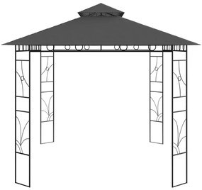 Gazebo 4x3x2,7 m 160 g/m² antracite