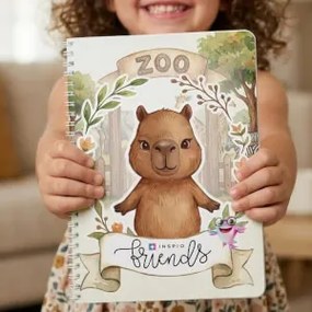 Amigos: livro interativo de velcro - Kapibara no Zoo