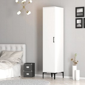 ****  
Roupeiro Kumsal S – Branco – 40x47,5x201,4 cm

**