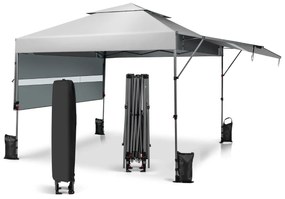Tenda 3x3m pop up Dobrável para Exterior com Duas Metades de Toldo Tenda Portátil Ajustável em Altura para campismo, festas, eventos