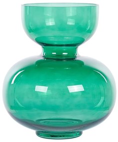 Vaso de vidro verde 27 cm PALAIA Beliani