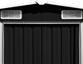 Abrigo de jardim 257x580x181 cm metal antracite