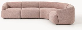 Sofá de canto modular em bouclé Sofia (4 lugares)