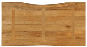 Tampo de mesa c/ borda viva 120x60x3,8 cm mangueira maciça