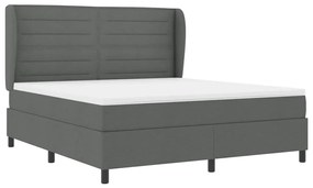 Cama Box com Colchão Cinza Escuro 180x200 cm