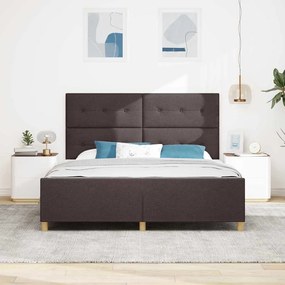 Estrutura da Cama vidaXL Castanho 180x200 cm Tecido