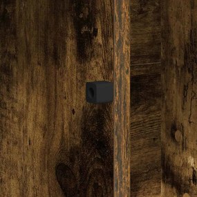 Armário de TV Carvalho Fumado 100x38x49 cm Madeira Engenheirada