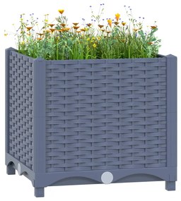 vidaXL Canteiro elevado 40x40x38 cm polipropileno