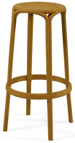 Banco Alto WOODY 77H - Pack 16 unidades, Mostarda
